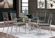 Casper Contemporary 72" Glass Top Dining Table & Sets - Dining Table Only