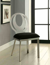 Orla Contemporary 60" Glass Top Dining Table & Set - 2 Side Chairs