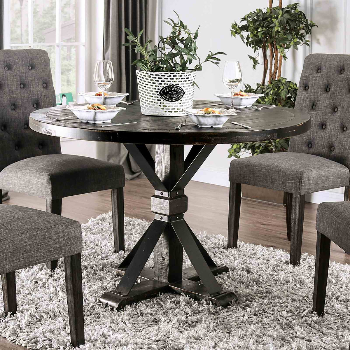 Alfred Rustic Dining Collection - Round Table Only (48")