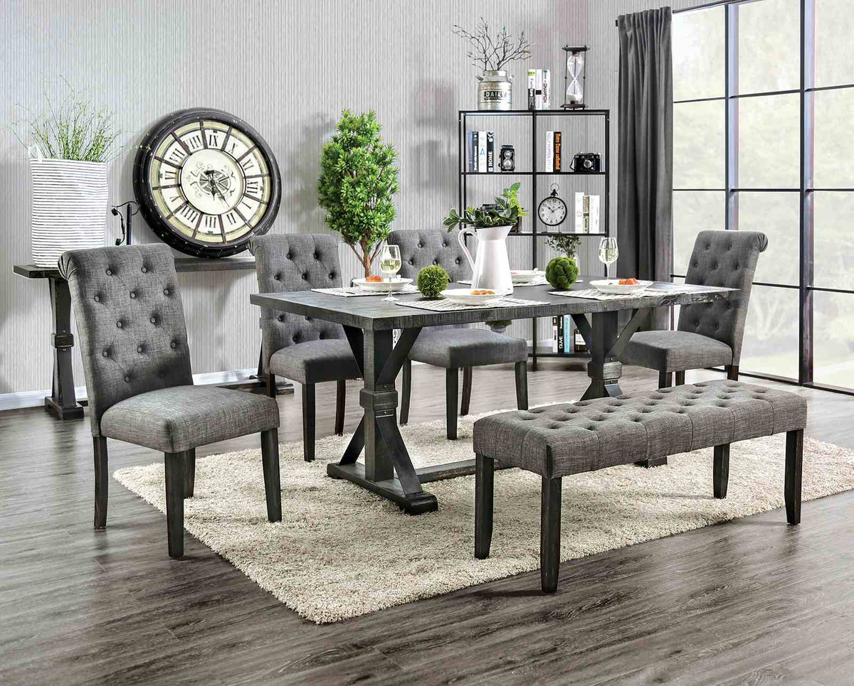 Alfred Rustic Dining Collection - Trestle Table Only (72")