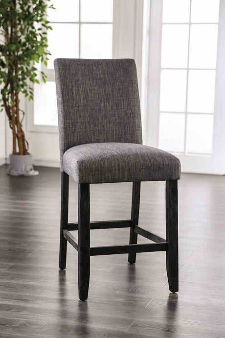 Brule Counter Height Dining Table & Set - 2 Gray Counter Chairs