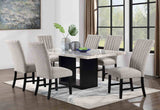 Kian 7-Piece Marble Top Dining Set - 