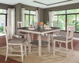 Ann Rustic 5-Piece Counter Height Dining Set - 