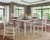Ann Rustic 5-Piece Counter Height Dining Set - 