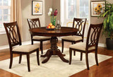 Carlisle Transitional 48" Round Pedestal Dining Table & Set - Round Table Only (48")