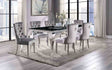 Neuveville Glam 79" Glass Top Dining Table & Set - Table Only (79")