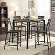 Westport Industrial 5-Piece Counter Height Dining Set - 