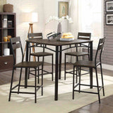 Westport Industrial 5-Piece Counter Height Dining Set - 