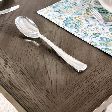 Anton Transitional Counter Height Dining Set - 66" Table with Panel Back Chairs in Gray & Light Gray – Gray, view 3