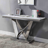 Villarsglane Glam Faux Marble Occasional Tables - Sofa Table