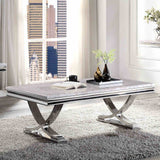 Wettingen Glam Faux Marble Coffee, End & Sofa Tables - Coffee Table