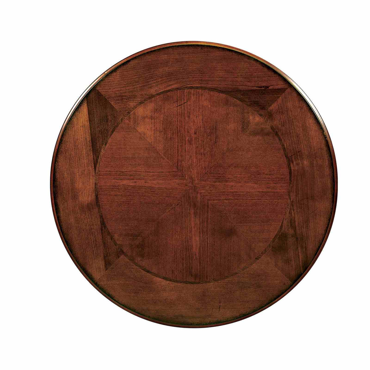 May Traditional Occasional Tables with Glass Top & Scroll Legs - Coffee, End, Sofa & Side Table in Brown Cherry – Brown, view 8