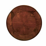 May Traditional Occasional Tables with Glass Top & Scroll Legs - Coffee, End, Sofa & Side Table in Brown Cherry – Brown, view 8