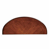 May Traditional Occasional Tables with Glass Top & Scroll Legs - Coffee, End, Sofa & Side Table in Brown Cherry – Brown, view 9