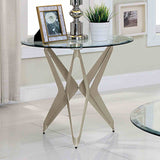 Alvise Contemporary Champagne End Table