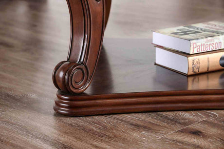 Walworth Traditional Carved Display Occasional Tables - Coffee, End & Sofa Table in Dark Oak – Brown, view 6