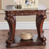 Walworth Traditional Carved Display Occasional Tables - End Table