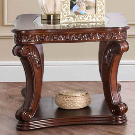 Walworth Traditional Carved Display Occasional Tables - End Table