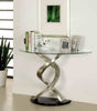 Nova Contemporary Twisting Pedestal Sofa Table - 