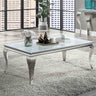 Wetzikon Glam Stainless Steel & Glass Occasional Tables - Coffee Table