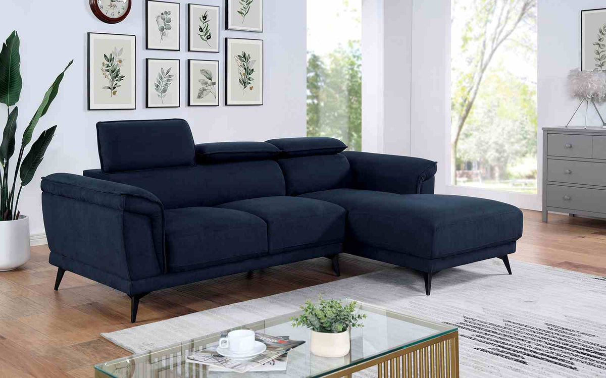 Napanee Contemporary Right-Chaise Sectional & Armless Chaise Chair - Sectional