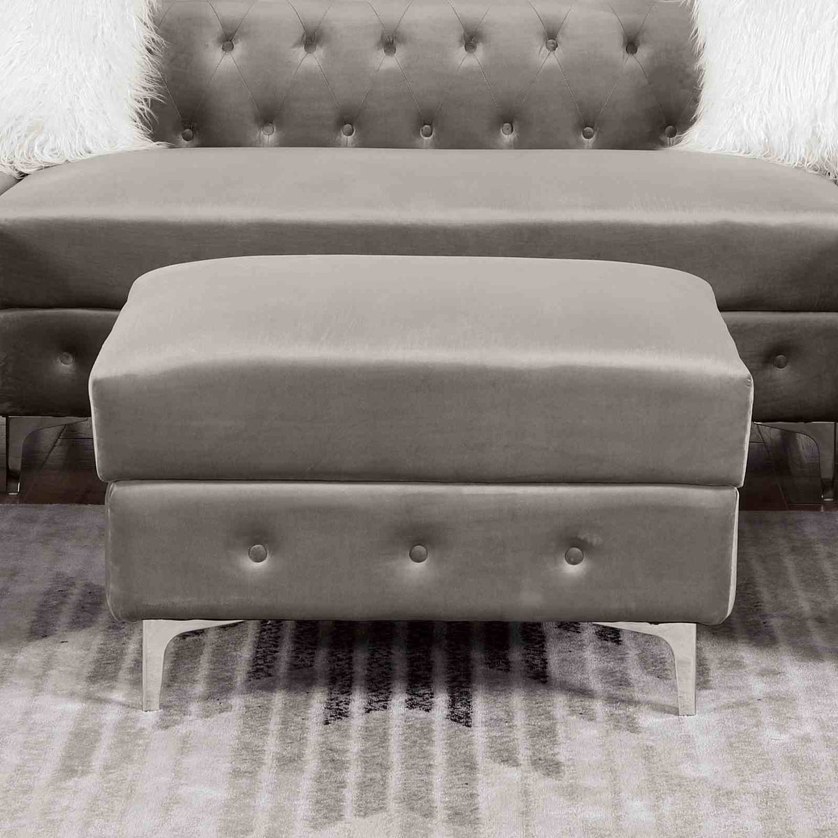 Ciabattoni Tuxedo Double Chaise Sectional & Ottoman - Ottoman Only