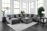 Kaylee Modular Chenille Sectional - U-Shaped Sectional - Left Chaise
