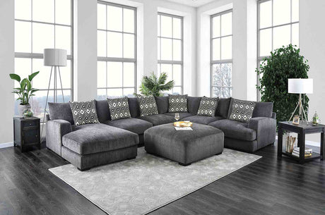 Kaylee Modular Chenille Sectional - U-Shaped Sectional - Left Chaise