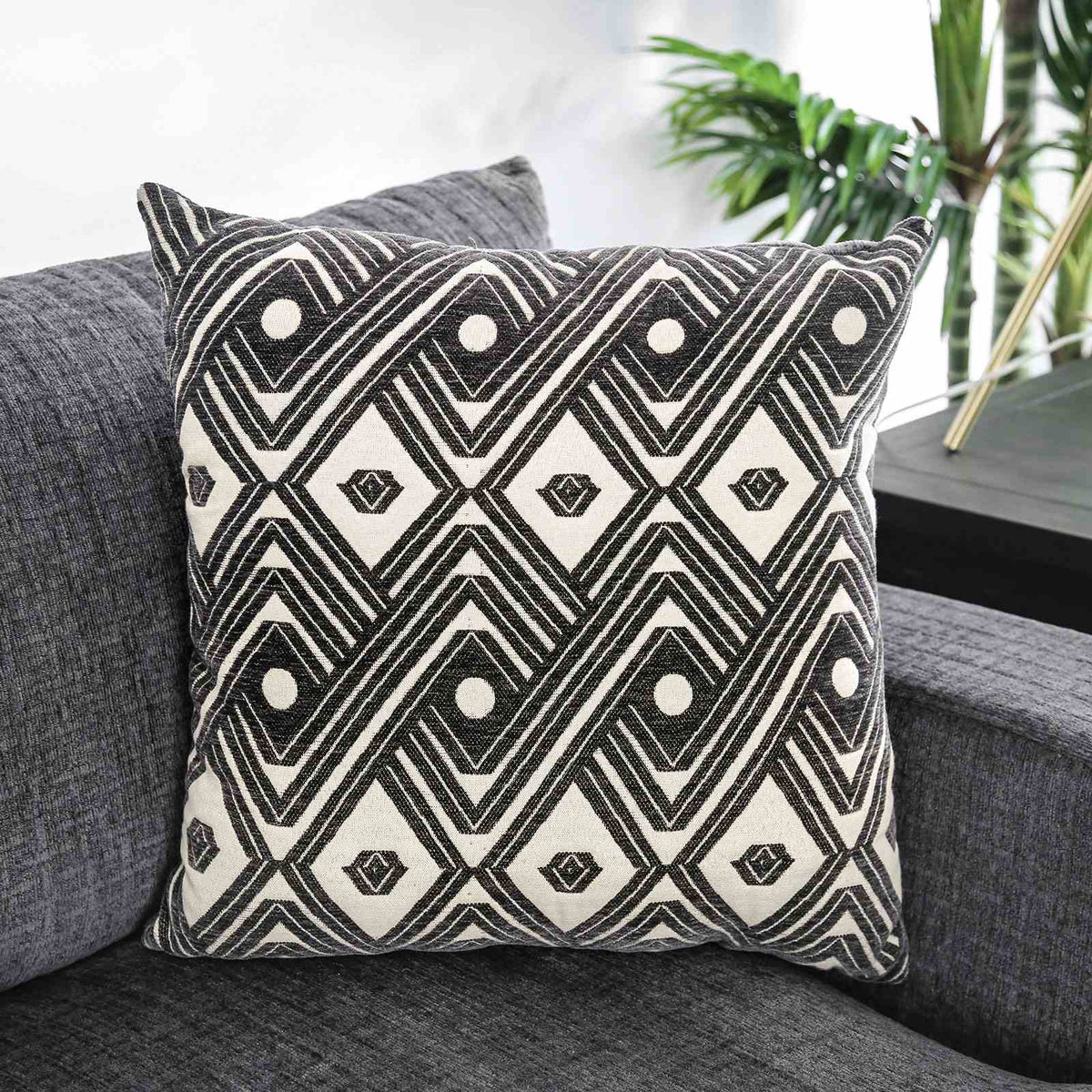 Kaylee Modular Chenille Sectional - L-Shaped or U-Shaped with Memory Foam Seats in Gray – Gray, view 9