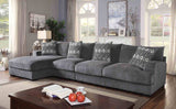 Kaylee Modular Chenille Sectional - Large L-Shaped Sectional - Right Chaise