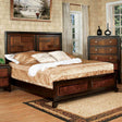 Patra Transitional Acacia Parquet Panel Bed & Bedroom Collection - Queen Bed Only