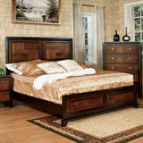 Patra Transitional Acacia Parquet Panel Bed & Bedroom Collection - Queen Bed Only