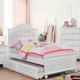 Olivia Camelback Upholstered Youth Bed, Bedroom Set & Case Pieces - Twin Bed Only