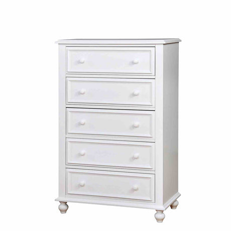 Olivia Camelback Upholstered Youth Bed, Bedroom Set & Case Pieces - Button-Tufted Leatherette with Turned Legs in White – White, view 12