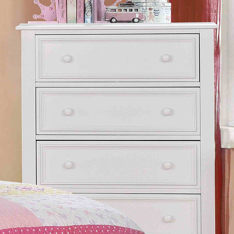 Olivia Camelback Upholstered Youth Bed, Bedroom Set & Case Pieces - Chest