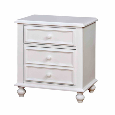 Olivia Camelback Upholstered Youth Bed, Bedroom Set & Case Pieces - Button-Tufted Leatherette with Turned Legs in White – White, view 14
