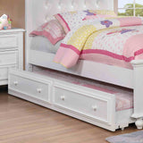 Olivia Camelback Upholstered Youth Bed, Bedroom Set & Case Pieces - Trundle