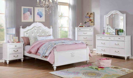 Belva Traditional Upholstered Youth Bed, Bedroom Set & Case Pieces - Twin Bed Only