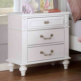 Belva Traditional Upholstered Youth Bed, Bedroom Set & Case Pieces - Nightstand with USB