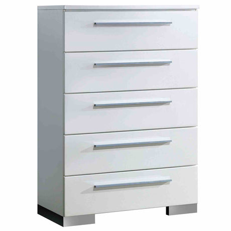 Clementine Contemporary Upholstered LED Bed & Bedroom Collection - Chest