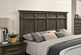 Houston Traditional Queen Panel Bed & Bedroom Collection - Dresser, Mirror, Chest & Nightstand with Crown Molding in Gray – Gray, view 7