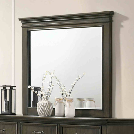 Houston Traditional Queen Panel Bed & Bedroom Collection - Mirror