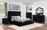 Alzir Glam Button-Tufted Upholstered Case Pieces - Dresser
