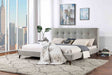 Leomin Mid-Century Modern Upholstered Platform Bed - Full