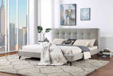 Leomin Mid-Century Modern Upholstered Platform Bed - Full