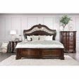 Menodora Traditional Camelback Upholstered Bed, Bedroom Set & Case Pieces - Queen Bed Only