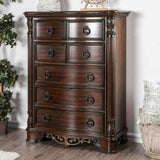 Menodora Traditional Camelback Upholstered Bed, Bedroom Set & Case Pieces - Chest