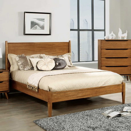Lennart Mid-Century Modern Bed & Bedroom Collection - Eastern King Bed Only