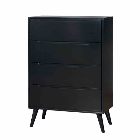 Lennart II Mid-Century Modern Platform Bed, Bedroom Set & Case Pieces - Chest