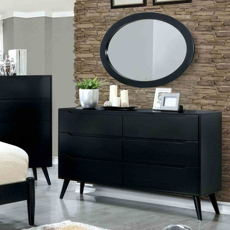 Lennart II Mid-Century Modern Platform Bed, Bedroom Set & Case Pieces - Dresser